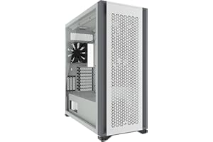 Corsair 7000D AIRFLOW Full-Tower ATX PC Case (High-Airflow Front Panel, Three Included 140mm Fans with PWM Repeater, Easy Cable Management, Spacious Interior, Customisable Side Fan Mounts) White