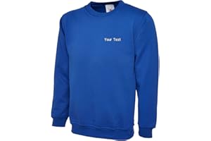swagwear Embroidered Unisex Premium Sweatshirt Your Text Logo Personalised Workwear Uniform 7 Colours (XS-4XL) 201
