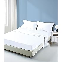 Drap Housse Percale 80 Fils/cm² - Taille 160x200, Bonnets 35 Cm, Couleur Terracote, 100% Coton, Facile D'entretien