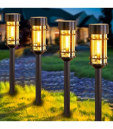 Solar Ground Lights,Flat Solar Lights Outdoor Waterproof, 12 Pack