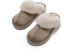 JOMIX Damskie kapcie zimowe ciepłe klapki z podszewką Lekkie i wygodne wsuwane cicha podeszwa antypoślizgowa do domu