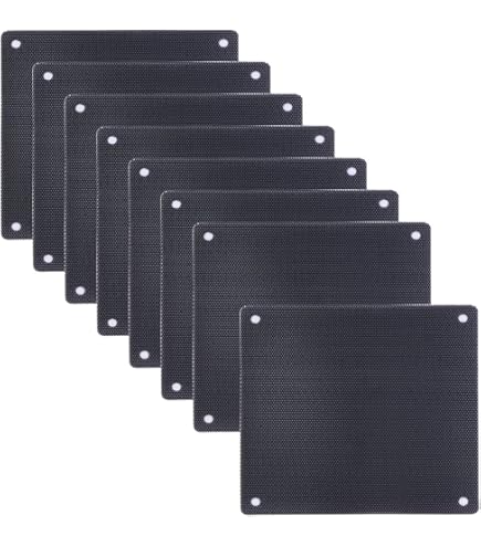 Sourcing Map PC Lüfter Filter - 12x Weiße Staubschutzgitter 80mm Für Computergehäuse