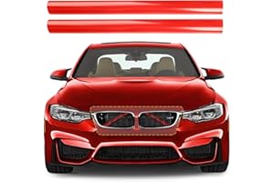 LEAPBEAST 2pcs Inserti Griglia Anteriore, Front Grill Insert Stripe Compatibile per BMW, Griglia Anteriore Trim per BMW F20 F21 F22 F23 F30 F31 F32 F33 F34 F36 F44 F45 F46 G11 G12 G30 G31 G32 G38 GT (Rosso)