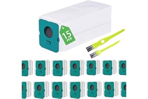 YUKOVEP 15 Stück Beutel für Staubsauger für Samsung Bespoke Jet VCA-ADB95 Reinigungsstation Set,Staubfilterbeutel für Samsung Bespoke Jet-Clean Station VS20A95923W,Cordless Rod Vacuum Cleaner Accessories,Enth