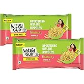 Wickedgud Whole Wheat Masala Noodles 240g (Pack of 4) x 2 | No Maida | No Palm Oil | Source of Protein