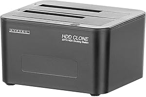 Xystec Festplattendock: USB-3.0-Dockingstation für SATA-Festplatten & -SSDs, mit Klon-Funktion (Festplatte klonen Hardware, Festplatten Kopierer, Docking Station Cloner)