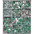 12 Shape Mirror Kit For Craft Mirror Work, Lippan Art, Jewellery Work,(Total 1200+Pcs Mirror, Each Shape Have 100+Pcs)+ One Glue Cone Free, Multicolor