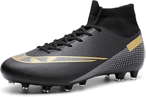 Topwolve Boys Football Boots Kids FG/AG Turf Soccer Shoes Athletics Training Shoes Girls Soccer Shoes Teenager Outdoor Sport Shoes Sneakers for Unisex