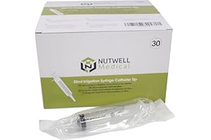 Nutwell Catheter Tip Syringe, 50ml, Pack of 30