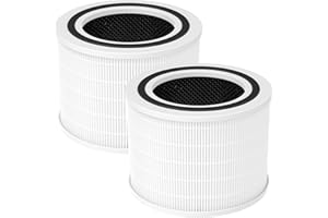 YONEENAIR 2 Stück Ersatzfilter für LEVOIT Core 200S Luftreiniger -3-in-1 H13-True-HEPA-Filter & Hocheffizienter Aktivkohlefilter & Nylon-Vorfilter,3-Stufige Filtration,Ersatz Core 200S-RF Filter,Weiß