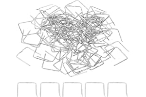 PATIKIL 13x14mm Pasadores Conectores de Candelabro de Cobre, 200 Piezas de Clips de Cristal para Fijar Piezas de Cristal, Repuestos para Candelabros, Cromo