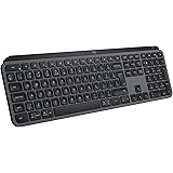 Logitech MX Keys S, Tastiera Wireless, Profilo Basso, Tasti Programmabili, Retroilluminazione, Bluetooth, USB C Ricaricabile,