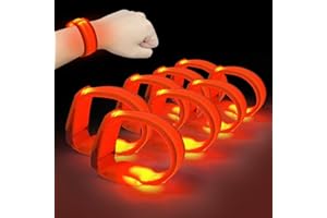 M.best 8pcs LED Light Up Armbänder Glühen blinkende Armbänder Glühen in der dunklen Partyzubehör für Hochzeit, Raves, Konzert, Camping, Sportereignisse, Party