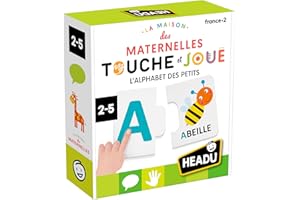 Headu - L'Alphabet des Petits - Lettres Et Mots pour Les Plus Petits | Jeu Educatif 2 3 4 Ans, Jeu pour Apprendre à Lire et à Écrire, Collaboration Les Maternelles, Made in Italy, Idée Cadeau Enfants