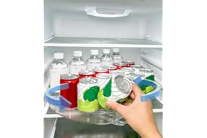 SINLAW Organizer Cucina, Rotazione a 360,360° Portaspezie Organizer Girevole, Ottimizza Lo Spazio di Cucina e Bagno,Organizer per Piatti Rotanti,Vassoio Girevole per condimenti, frutta e snack(28 * 40cm)