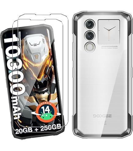 Handyhülle Für Doogee S118 Pro – Durchsichtiges TPU-Case Mit 2 Panzerglas-Schutzfolien