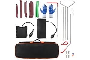 SWAWIS Strumento Professionale per Auto con Pinza a Lunga Portata, Cuscino di Montaggio per Auto e Guanto di Emergenza per l'Aperatura di Porte e Finestrini dell'Auto