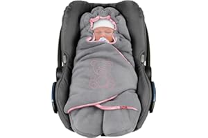 ByBoom, “l’originale con l’orsetto” - Coperta invernale universale per seggiolino dell’auto, per carrozzina, passeggino o lettino per bambini