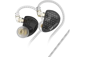 YINYOO KZ AS16 PRO 16BA IEM In-Ear-Kopfhörer, hochauflösende In-Ear-Monitor-Kopfhörer, Stereo-Sound, kabelgebundene Ohrhörer, neuestes Headset (dunkel, kein Mikrofon)