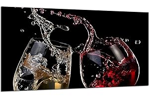 TMK ARTDEKO TMK - Plaque de protection en verre pour plaque de cuisson - 90 x 52 cm - Protection contre les éclaboussures - Pour plaque de cuisson - En verre - Noir