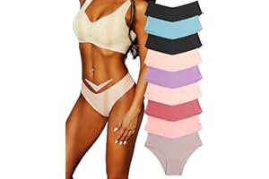 FINETOO 9 Pezzi Slip Senza Cuciture Donna Pantaloni a Vita Bassa Mutande Culotte e Parigamba Invisibili Biancheria Intima Sexy Biancheria Intima Comoda Mutandine Bikini Confezione Multipla XS-XL…