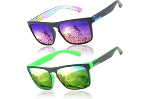 LEDING&BEST Occhiali da sole polarizzati per uomo donna/Pesca Golf Bicicletta Guida Pesca arrampicata Sport all'aperto occhiali da sole