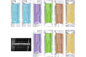 SANGCCA 10 Ricariche di Olio Essenziali Solido,Ricariche per Deodorante per Ambienti Solidi, Barre di Ricambio per Aromi, Purificatore d'Aria Auto,Diffusore Olio Sfiato,Clip Per Profumo Auto