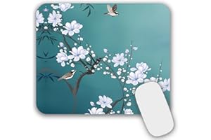 AOKSUNOVA Alfombrilla de ratón pequeña Multi-colored con diseño de pájaros, 24 x 20 x 0.3 cm, Licra y Goma