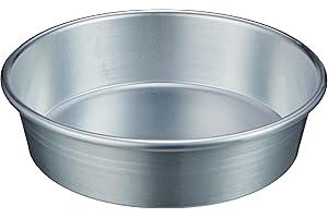 BALDASSARE AGNELLI Pentole Agnelli Linea Pasticceria e Pizza Tortiera Conica in Alluminio con Orlo (H 6 cm), Argento, 20 cm