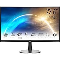 MSI PRO MP242C Monitor curvo 24" FHD (1920x1080), 75 Hz, Schermo Eye-Friendly, Speaker integrati, VESA - HDMI 1.4 e VGA