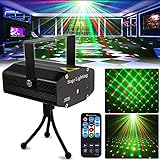Party Light Disco DJ Lights SPOOBOOLA Stage Lights Projector Mini Auto Flash Sound Activated with Remote Control for…