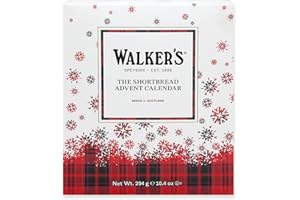 WALKERS Walker’s 2025 Advent Calendar with Shortbread Cookies from Scotland (294g) Limited Edition Cookie Box with Christmas Cookies in Various Shapes and Flavours