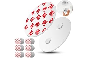 WUSBOO 6x Supporto Magnetico per Rilevatori di Fumo Supporto Magnetico per Rilevatori di Incendio Supporto Magnetico Autoadesivo Superficie Adesiva Diametro 70mm