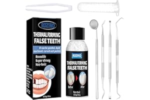 CINSERSR Empaste Dental,Dientes Postizos,Resina Para Dientes,Kit De Reparación Dental Temporal,Arreglo de cosplay de Halloween,para Reparación Dentadura Postiza Dientes Rotos Faltantes