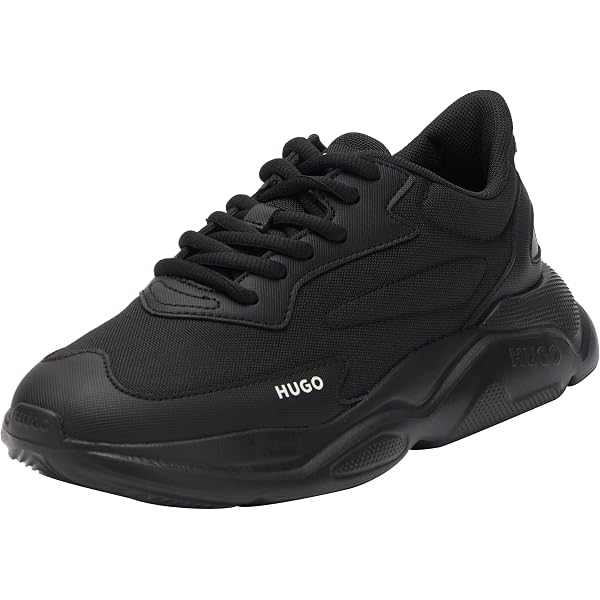 BOSS Damen Sneaker Aiden_Tenn_flppw – Mit Gummisohle, Schnürung, Aus Polyester/Polyurethan