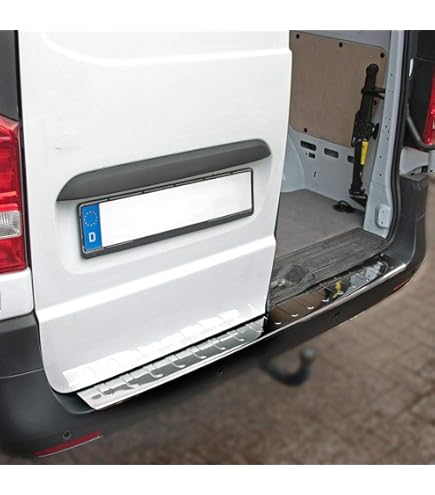 Bumperplaat Kunststof Zwart Luxe | Mercedes Vito & V-klasse 2014 2024