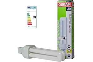 Osram DULUX D Lot de 10 ampoules à économie d'énergie G24d1 2 broches Blanc froid 13 W/840