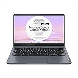 Lenovo IdeaPad Slim 3 Chromebook Plus 14IAN8 - Ordinateur Portable 14'' Full HD (Intel Core i3, RAM 8 Go, eMMC 128Go, ChromeO