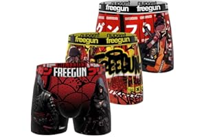 FREEGUN Boxer Enfant Sport, Caleçon Garçon Originale, Ultra-Doux et Respirant (Lot de 3)