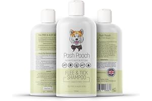 POSH POOCH Flea & Tick Shampoo For Dogs 500ml Naturally Washes Out Harvest Mites, Ticks, Fleas & Insects Soothes & Helps Prevent Further Bites Concentrated Natural 15:1 Anti-Bac Itch Dry Cracked Skin Shampoo