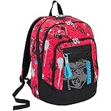SEVEN Zaino scuola advanced SPRINKLE - Rosso - 30 LT - supporto USB - FLASHCOLOR FOTOSENSIBILE