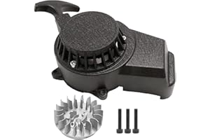 MospdyGear Black Pull Start Starter, Motorcycle Pull Start Recoil Starter, Replacement for 2 Stroke 43cc 47cc 49cc ATV Mini Dirt Bike Scooter Brush Cutter Water Pump