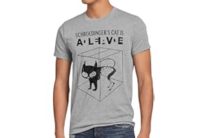 style3 Gatto di Schrödinger T-Shirt da Uomo