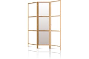 ‎MURANDO murando - Paravent Innen Raumteiler Holz Japan 135x172 cm 3-teilig Japanische Trennwand Raumtrenner Room Divider Mobiler Sichtschutz Spanische Wand Raum Abtrennung p-A-0009-z-b