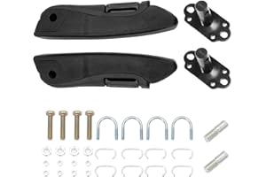 BONJUME Paire D'Accoudoirs De SièGe De Voiture, Accoudoir De Voiture Universel Réglable De 0 à 120 Degrés 38,5cm Accoudoir De Siège Universel Réglable Cadre Portatif Pour Camion Voiture Camping Car T5 T6