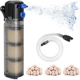Forever Speed Aquarium Inner Filter Adjustable 3 in 1 Aquarium Filter Fish Tank Filter 1500L/H, Suitable for Aquarium 100-300