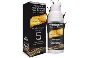 Salvathor Duran, Simil hårfibrer, hårkorrigerare för hårbotten, alternativ till hårfärg, herrhårfiber, hårfibrer och pulver, simulerar skallighet (svart, 50 ml)