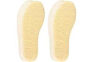 Knixmax Plantillas de Lana Plantillas Termicas, Cálidas y Transpirables, Suaves y Cómodas para Hombre, Mujer y Niños, Talla Unisex 28-46EU