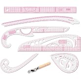 Sewing Ruler, 7 Pieces Sewing Patterns Tools For Making Fashion Ruler Sew Curve Supplies Fashion Designer Rulers And Guides S