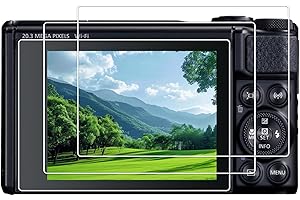 kinokoo SX740 HS, folia ochronna ze szkła hartowanego o twardości 0,25 mm, twardość 9H, kompatybilna z aparatem Canon PowerShot SX740 HS/SX730 HS, akcesoria do aparatu, bez pęcherzyków powietrza